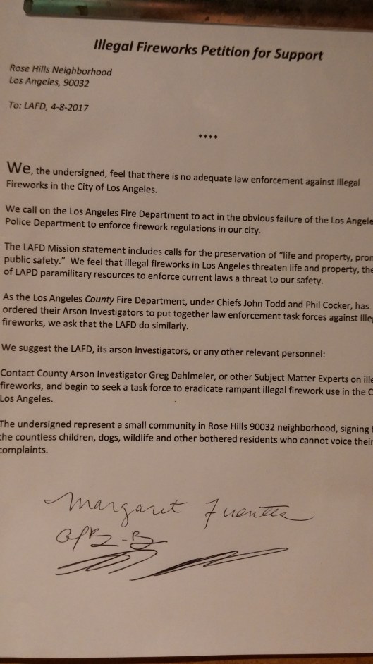 Fireworks Petition1