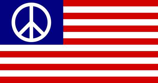 Peace American Flag